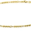 Outlet Zinzi Gold 14 karaat gouden figaro armband 1,5mm breed ZGA294