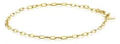 Clearance Zinzi Gold 14 karaat gouden armband met ovale schakels 2,2mm breed ZGA291