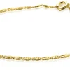 Hot Zinzi Gold 14 karaat gouden fantasie schakel-armband 1,6mm breed ZGA295