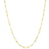 Zinzi Gold 14 karaat gouden collier 45cm met paperclip schakels 1,6mm breed ZGC298