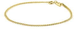 Sale Zinzi Gold 14 karaat gouden gourmet armband 2,2mm breed ZGA293