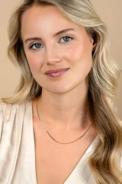 New Zinzi Gold 14 karaat gouden massieve ketting met glanzende fantasie plaatjes 1,7mm breed 41-43cm ZGC497
