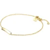 New Zinzi Gold 14 karaat gouden armband plaatje glad ZGA176