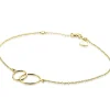 Zinzi Gold 14 karaat gouden armband open rondjes in elkaar ZGA115