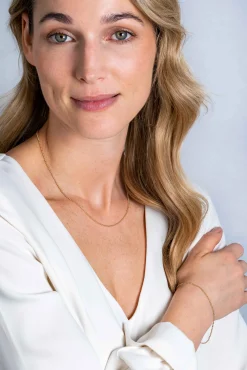 New Zinzi Gold 14 karaat gouden bolletjes armband 1,3mm breed ZGA292