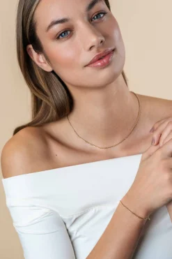 Best Zinzi Gold 14 karaat gouden massieve ketting met bewerkte gedraaide staafjes en fijne jasseron schakels 2mm breed 41-43cm ZGC500