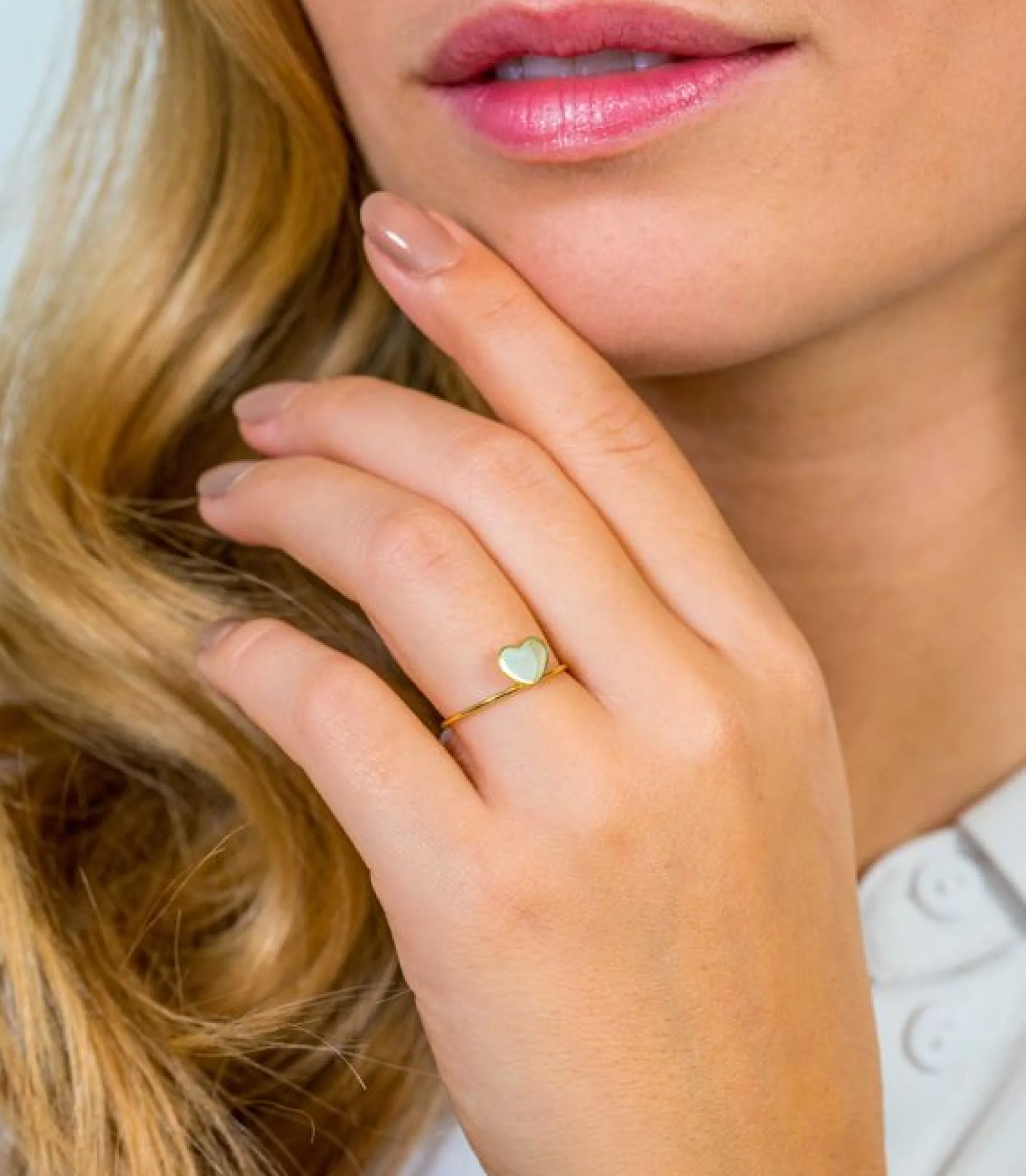 Best Zinzi Gold 14 karaat gouden ring hartje ZGR214