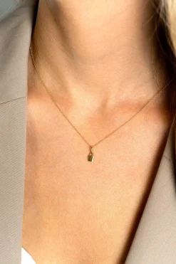 Clearance Zinzi Gold 14 krt gouden hanger met trendy slotje 5mm ZGH419 (zonder collier)