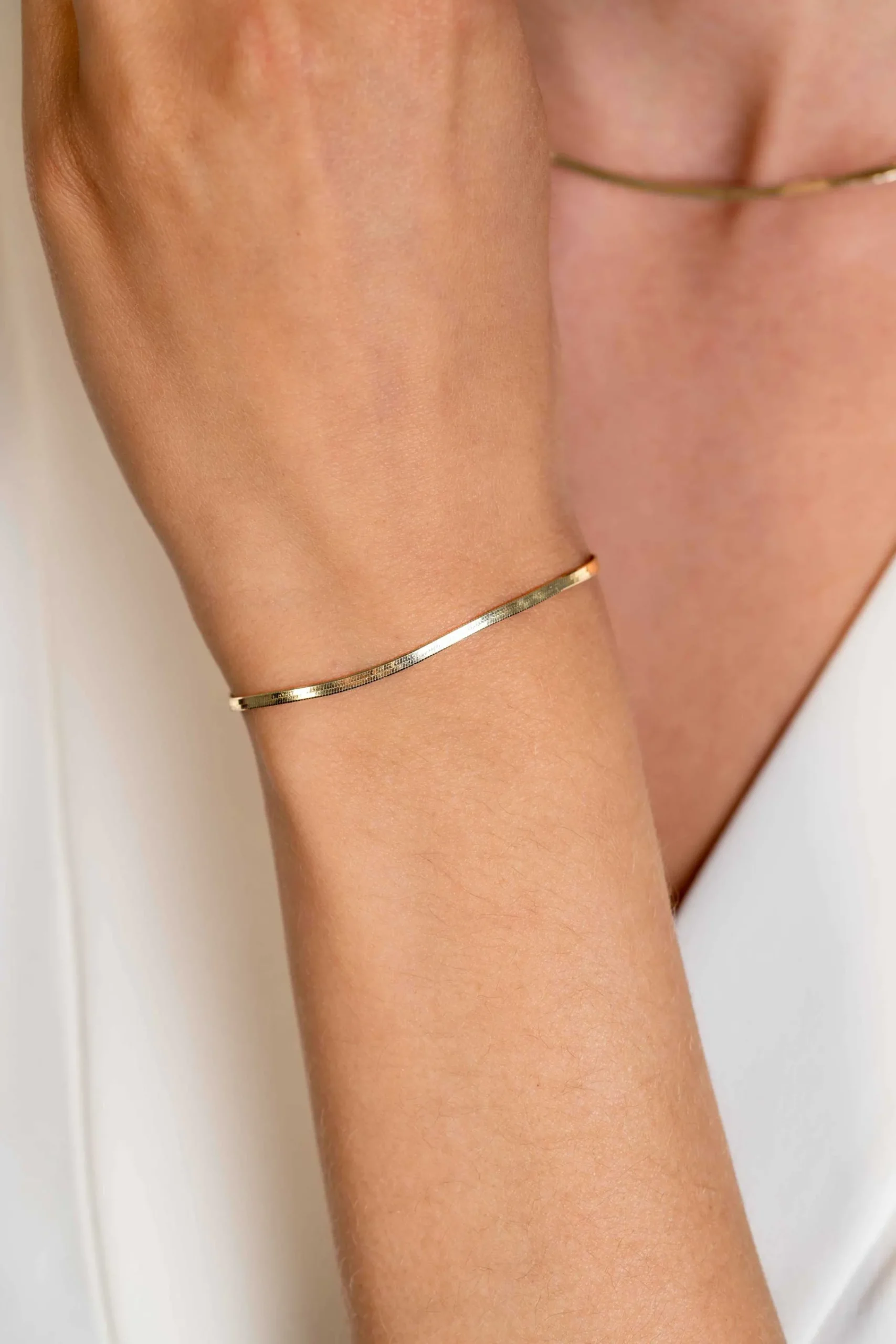 Zinzi gold plated zilveren platte slangen-armband 1,9mm breed ZIA2360