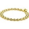 Best Zinzi gold plated zilveren brede rolex-style schakel-armband 8mm breed 19cm ZIA2764G