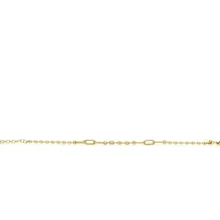 Sale Zinzi gold plated zilveren marine schakel armband met zes grotere ovale schakels 4,5mm breed 18-20cm ZIA2413G