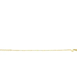 Discount Zinzi gold plated zilveren gourmet armband met staafjes 1,6mm breed 16-19cm ZIA2366G