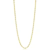 Best Zinzi gold plated zilveren scroll schakelketting, waarbij de schakels een dubbele krul/kronkeling maken 42-45cm ZIC2479G