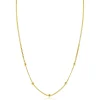 Discount Zinzi gold plated zilveren gourmet ketting met vijf bolletjes 42–45cm ZIC2714G