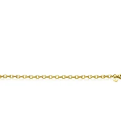 Outlet Zinzi gold plated zilveren brede schakelarmband (6mm breed) met luxe jasseron schakels in glad en bewerkt 20cm ZIA2638