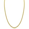 Zinzi gold plated zilveren popcorn ketting 3mm breed 42cm ZIC2765G