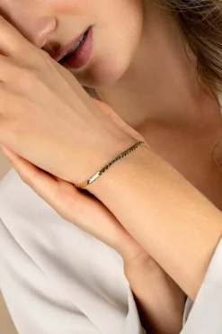 Discount Zinzi gold plated zilveren schakel armband 3mm breed 18-21cm ZIA2647G