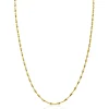 Sale Zinzi gold plated zilveren ketting met glinsterende gedraaide schakels 1,9mm breed 43-45cm ZIC2585G