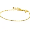 Clearance Zinzi gold plated zilveren scroll schakel armband (1,6mm breed) waarbij de schakels een dubbele krul/kronkeling maken 17-20cm ZIA2479G
