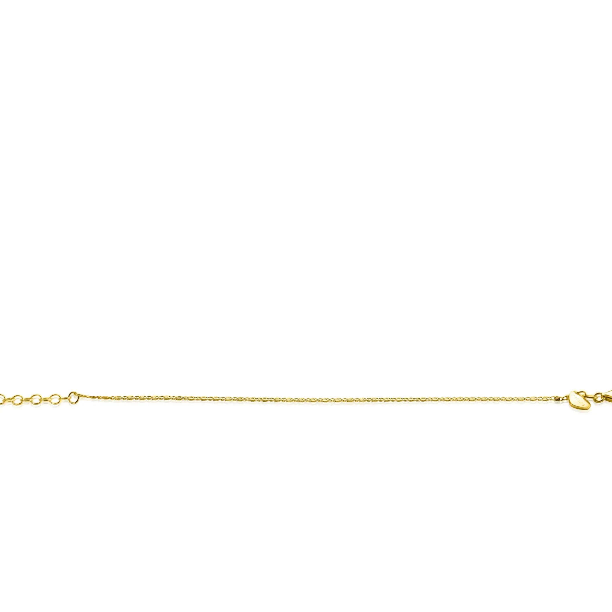 Clearance Zinzi gold plated zilveren scroll schakel armband (1,6mm breed) waarbij de schakels een dubbele krul/kronkeling maken 17-20cm ZIA2479G