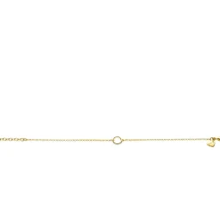 Sale Zinzi gold plated zilveren armband met open rondje 16,5-19cm ZIA2523G