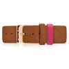 Clearance Zinzi Retro leren horlogeband cognac bruin roségoudkleurige stalen sluiting 18mm RETBAND6