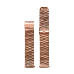 Sale Zinzi stalen mesh horlogeband roségoudkleurig 18mm RETBAND2