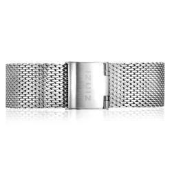 Hot Zinzi stalen mesh horlogeband zilvergekleurd 18mm RETBAND1