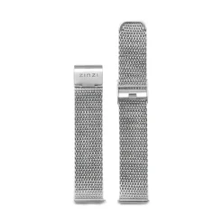 Hot Zinzi stalen mesh horlogeband zilvergekleurd 18mm RETBAND1