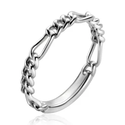 Sale Zinzi zilveren aanschuifring met figaro schakel 3mm ZIR2291