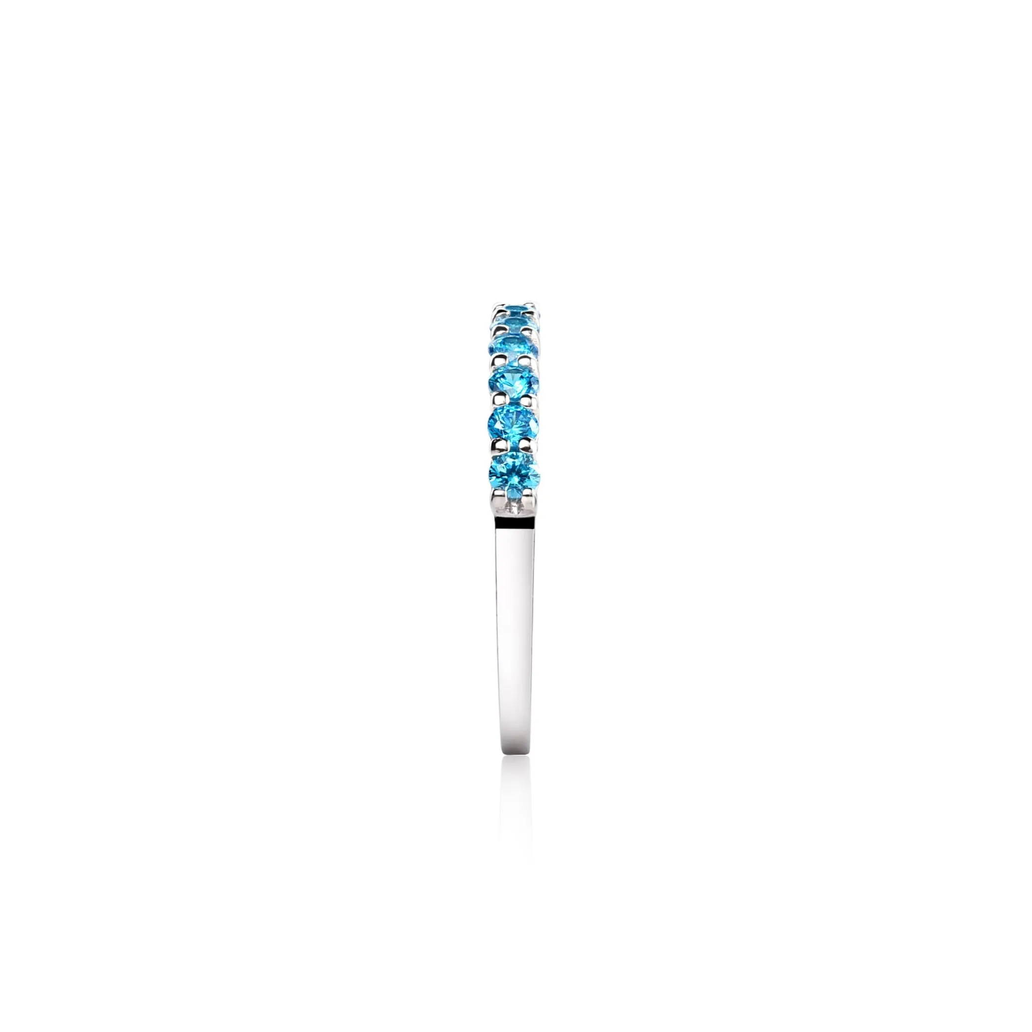 Zinzi zilveren aanschuifring turquoise ZIR827T