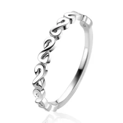 Hot Zinzi zilveren aanschuifring met zeven sierlijke Infinity schakels 2,6mm breed ZIR2500