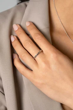 Hot Zinzi zilveren aanschuifring met zeven sierlijke Infinity schakels 2,6mm breed ZIR2500