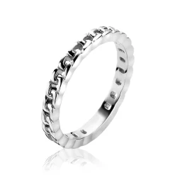 Sale Zinzi zilveren aanschuifring gourmet glad ZIR1175
