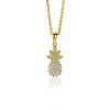 Sale Zinzi zilveren ananas hanger 14K geel verguld wit 18mm ZIH2084 (zonder collier)