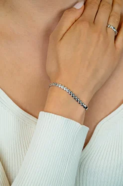 Sale Zinzi zilveren armband hartjes 4,5mm breed ZIA1798
