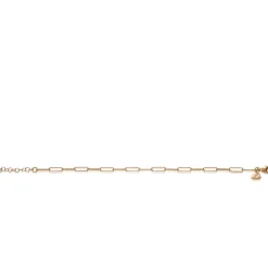 Best Zinzi zilveren armband in 14K geel verguld met trendy paperclip schakels van 3,4mm breed ZIA1992G