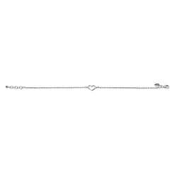 Clearance Zinzi zilveren armband met open hartje ZIA1420