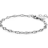 Discount Zinzi zilveren armband met paperclip schakels 4mm, gedecoreerd met speelse bolletjes 17-20cm ZIA2586