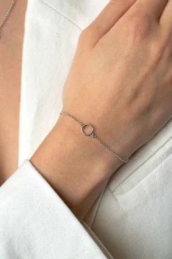 Hot Zinzi zilveren armband met open rondje 16,5-19cm ZIA2523