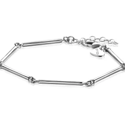 Discount Zinzi zilveren armband met lange gladde staafjes 16,5-19,5cm ZIA2539