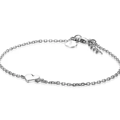 Outlet Zinzi zilveren armband met hartjes zirconia's/zilver 18-20cm ZIA2137