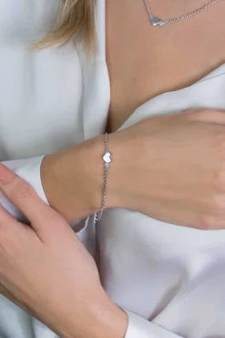 Outlet Zinzi zilveren armband met hartjes zirconia's/zilver 18-20cm ZIA2137