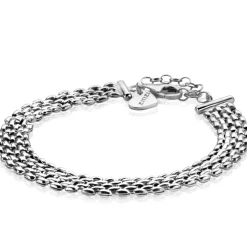 Clearance Zinzi zilveren armband met 8mm brede rolex-style schakel 16,5-20cm ZIA2289