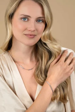 Discount Zinzi zilveren armband met ronde schakels zonnestralen 4,3mm breed ZIA2272