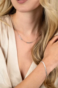 Discount Zinzi zilveren armband met ronde schakels zonnestralen 4,3mm breed ZIA2272