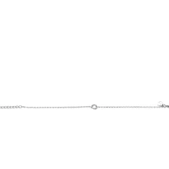 Zinzi zilveren armband met open rondje (7,5mm) bezet met witte zirconia's 16,5-19,5cm ZIA2550