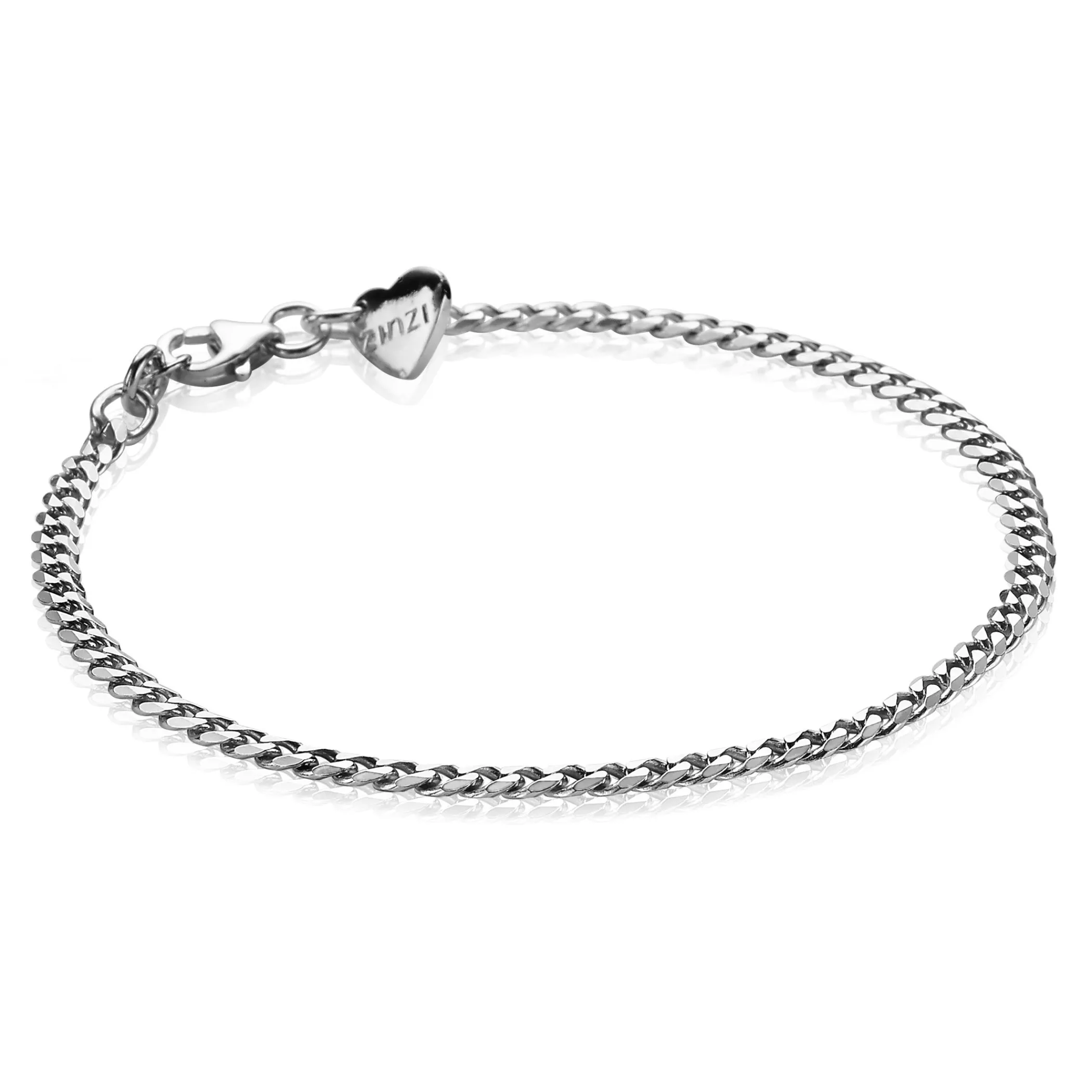 New Zinzi zilveren armband 3mm gourmet ZIA1418