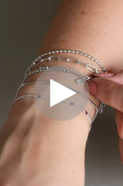Clearance Zinzi zilveren armband paperclip schakel 2,5mm breed 17-20cm ZIA2150