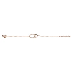 New Zinzi zilveren armband rosé verguld ronde vormen 16-19cm ZIA1278R